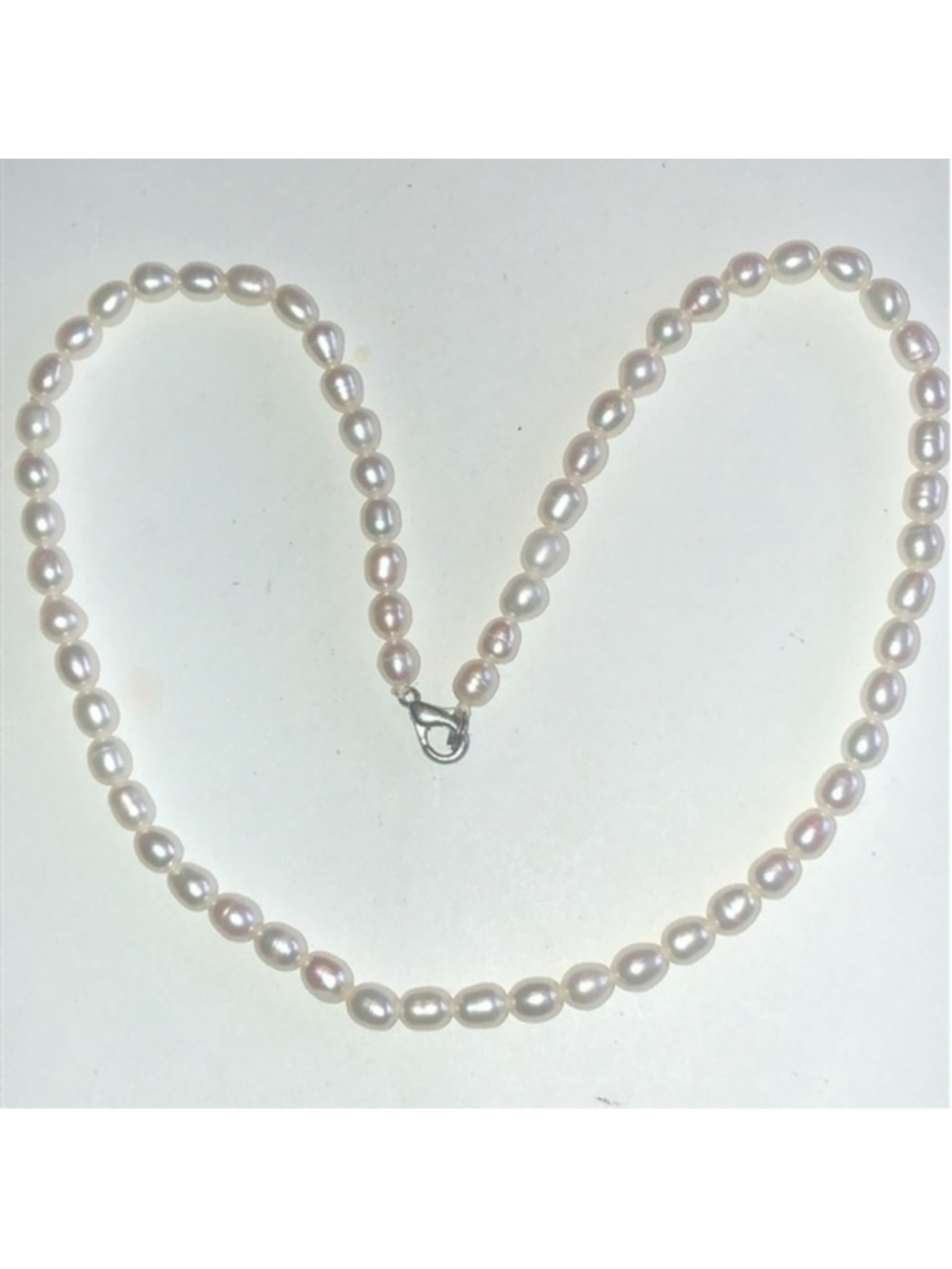 Genuine White Pearl Beaded Classic Necklace